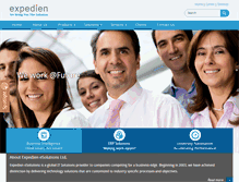 Tablet Screenshot of expediensolutions.com